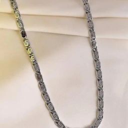 VOJ Silver Plated Stainless Steel Chain-26