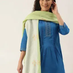 ArtEastri Sage Green Printed Stole-picture-12