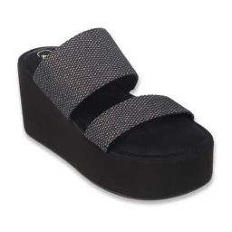 Catwalk Women's Black Casual Wedges-picture-17