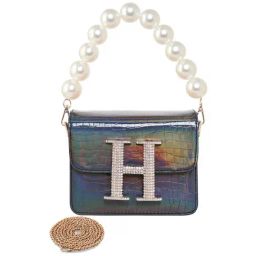 Esbeda Navy Textured Small Sling Handbag-image-85
