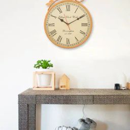 CHRONIKLE Copper Rose Gold Iron Wall Clock-picture-16