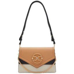 Aldo Multicolor Animal Effect Medium Shoulder Handbag-image-4