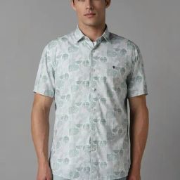 Louis Philippe Multicolored Slim Fit Printed Shirt-image-7