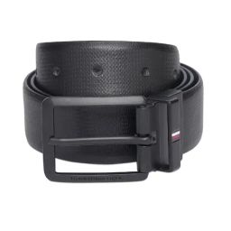 TOMMY HILFIGER Black & Navy Canewood Reversible Belt-image-29