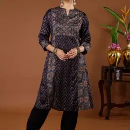 Daali Navy Regular Fit Printed Kurta-picture-8