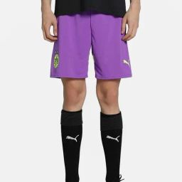 Puma Purple Glimmer & Yellow Alert Regular Fit Sports Shorts-image-49