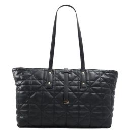 Aldo Black Striped Large Shoulder Handbag-image-73