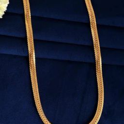 VOJ Gold Plated Thick Flat Snake Chain-27