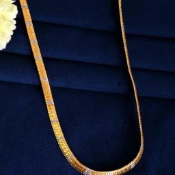 VOJ Gold Plated Dual Toned Self Designed Chain-19