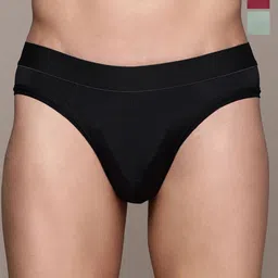 The Roadster Lifestyle Co. Men Pack Of 3 Mid Rise Basic Briefs- RD-PM-MB-200-BK-MR-OG-3-image-8