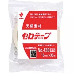 NICHIBAN Scotch Tape Rubber Type 35 mm x 15 m White, 4305-15-image-53