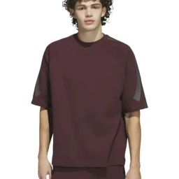 Adidas Originals Maroon Cotton Loose Fit Sports Sweatshirt-image-23