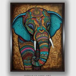 Indian Classic Art Multicolor Canvas Abstract Wall Art-image-10