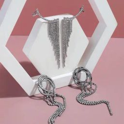 Sohi Regal Harmony Embellished Earrings-45