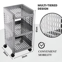 Myntra Elegant Homes Grey Set of 1 Regular Drawer Organiser Organisers image 4