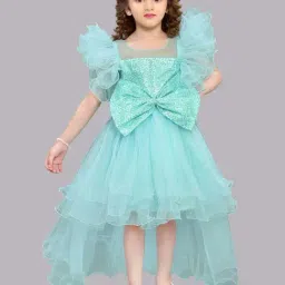 Pink Chick Kids Aqua Sequence Party Gowns-image-37