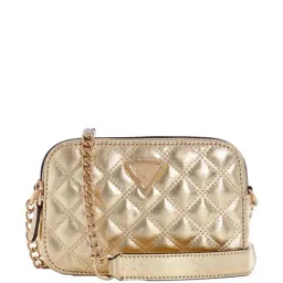 GUESS Gold Quilted Camera Bag-image-82