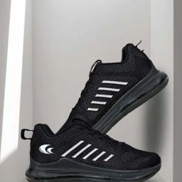 Allen Cooper Men's Black Running Shoes-20