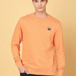 Wrangler Orange Regular Fit Logo Print Sweatshirt-picture-19