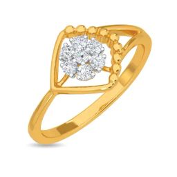 Kisna Diamond & Gold Jewellery Romilly 14k (585) Diamond & Gold Ring For Women-image-23