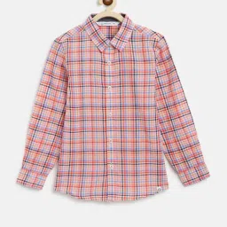 Campana Kids Multicolor Checks Full Sleeves Shirt-image-98