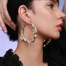 Sohi Chic Sparkle Elegant Earrings image 3