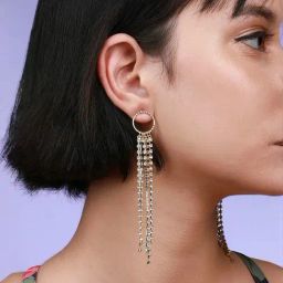 Sohi Fancy Finesse Statement Earrings image 3
