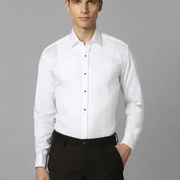 Louis Philippe White Cotton Regular Fit Shirt-image-40