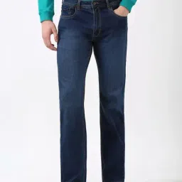Peter England Navy Regular Fit Jeans-picture-47