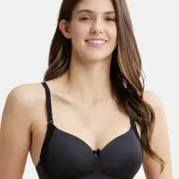 Jockey 1816 Women's Wirefree Padded Soft Touch Microfiber Nylon Elastane Multiway T-Shirt Bra-image-27