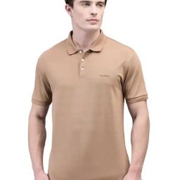 Woodland Light Brown Regular Fit Polo T-Shirt-picture-12