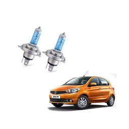 Auto Pearl Halonix Premium Quality H4 Ultra Blue High Beam Halogen Head Lamp Bulb for Tata Zica-40