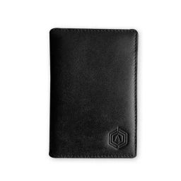 Arista Vault Black Medium Leather Passport Holder-15