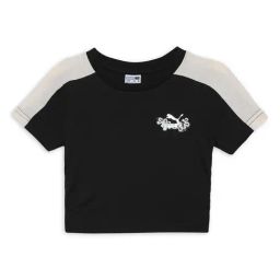 Puma Kids Black Printed T-Shirt-image-42