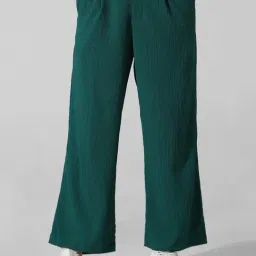 Only Green Regular Fit High Rise Pants-image-105