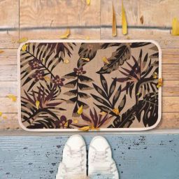 Saral Home Grey Jute Floral Anti-Skid Doormats - Set of 3-image-89