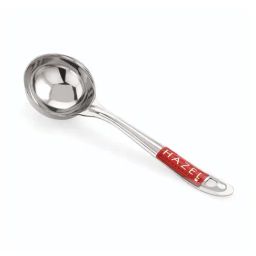 HAZEL Silver Stainless Steel Serving Laddle Spoodle Spoon-25