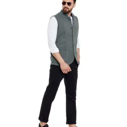 Hypernation Grey Sleeveless Waistcoat image 5