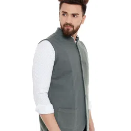 Hypernation Grey Sleeveless Waistcoat image 3