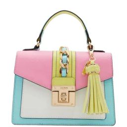 ALDO Multicolor Color Block Medium Handbag-image-59