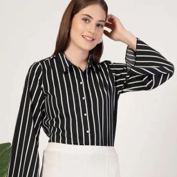 Style Quotient Black Striped Formal Shirt-image-69