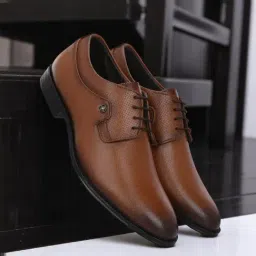 Guava Men's Tan Derby Shoes-picture-8