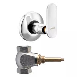 CERA Brooklyn Single Lever Wall Mount Flush Cock, F1018751 + F4060102 (Set of 2 Pcs)-picture-31