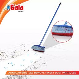 Gala Blue 1.07 m (3.5 Ft) Metal Mr. Tall Broom, 162302 (Pack of 8) image 2