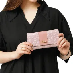 Lavie Trifiano Pink Logo Large Tri-Fold Wallet-image-74