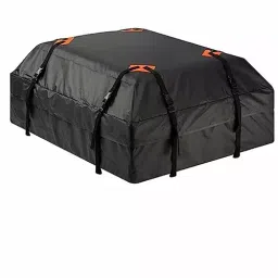 AllExtreme Rooftop Black Cargo Bag 0.42 Cubic Mtr (15 Cubic Feet) Foldable Water-Resistant Travel Luggage Carrier for All Vehicles-6