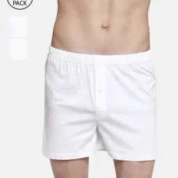 Ramraj White Regular Fit Boxers - Pack Of 3-image-67