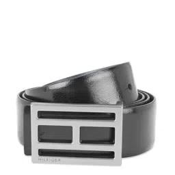 Tommy Hilfiger Black & Navy Greve Leather Reversible Belt-image-75