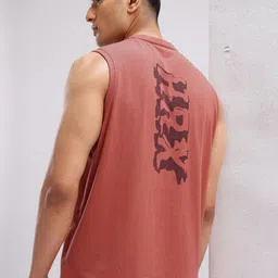 HRX by Hrithik Roshan Brand Logo Printed Sleeveless Lifestyle T-shirt-picture-13