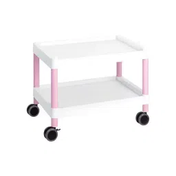 AS ONE Low Floor Type Mobile Cart 2 Tiers 645x447x492 mm, MC20 Pink-image-6